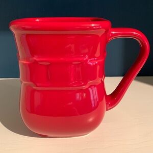 Longaberger Square Tomato Red Coffee Mug